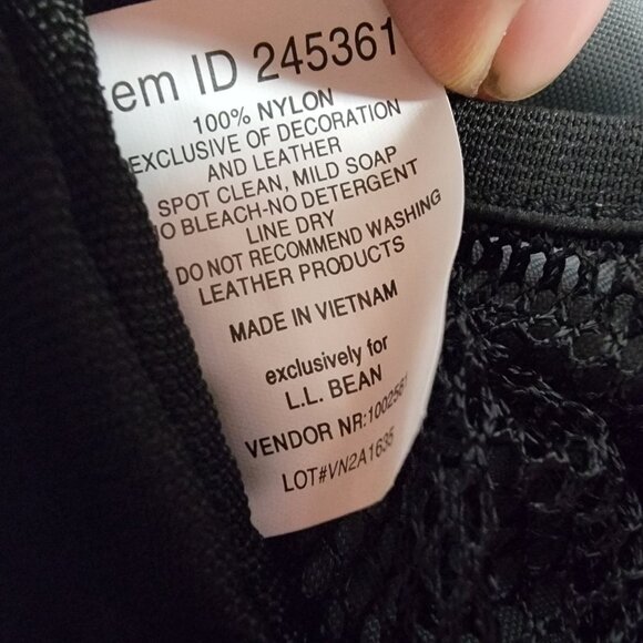 LL Bean Personal Organizer Blue Toiletry Storage Hanging Zippers - Picture 6 of 8